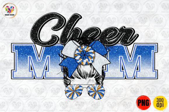Cheer Mom, Messy Bun, Blue White PNG: A Designer’s Honest Review for Real Embroidery Projects